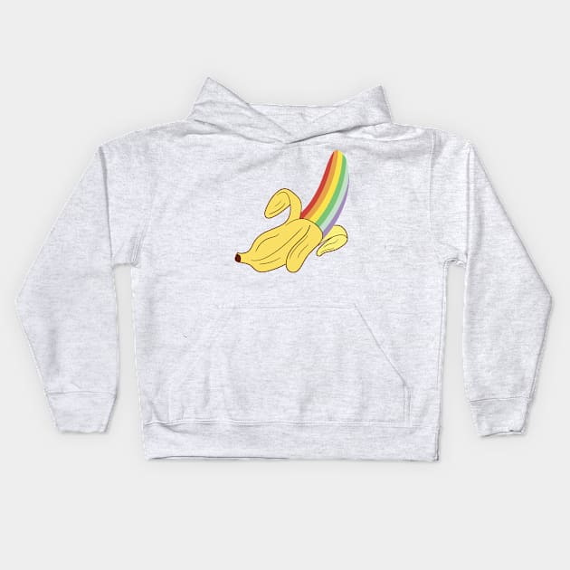 Banana pride Kids Hoodie by Ziataaman